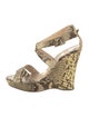 Jimmy Choo Snakeskin Animal Print Espadrilles