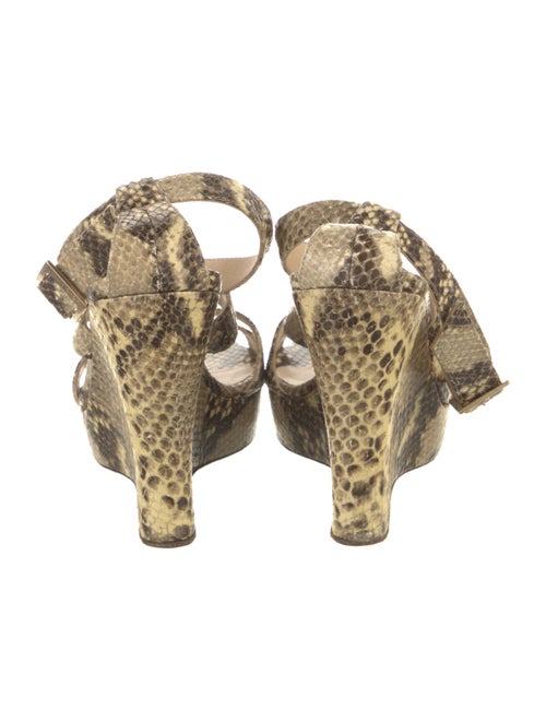 Jimmy Choo Snakeskin Animal Print Espadrilles