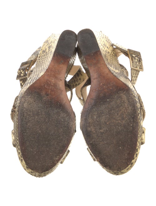 Jimmy Choo Snakeskin Animal Print Espadrilles