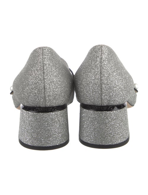 Jimmy Choo Glitter Colorblock Pattern Pumps