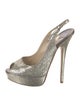 Jimmy Choo Glitter Glitter Accents Slingback Pumps