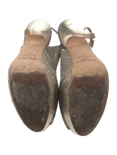Jimmy Choo Glitter Glitter Accents Slingback Pumps