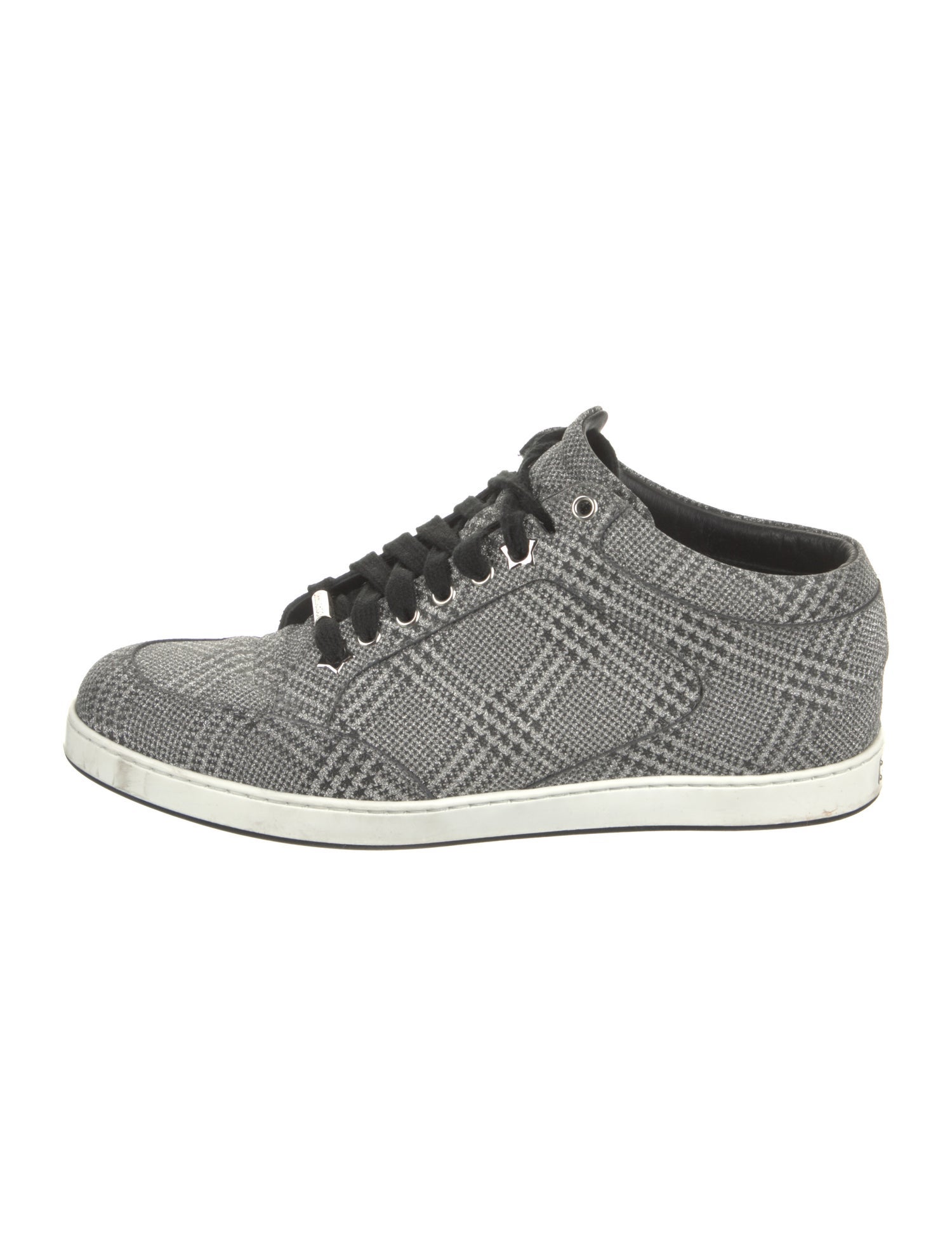 Jimmy Choo Glitter Houndstooth Print Sneakers