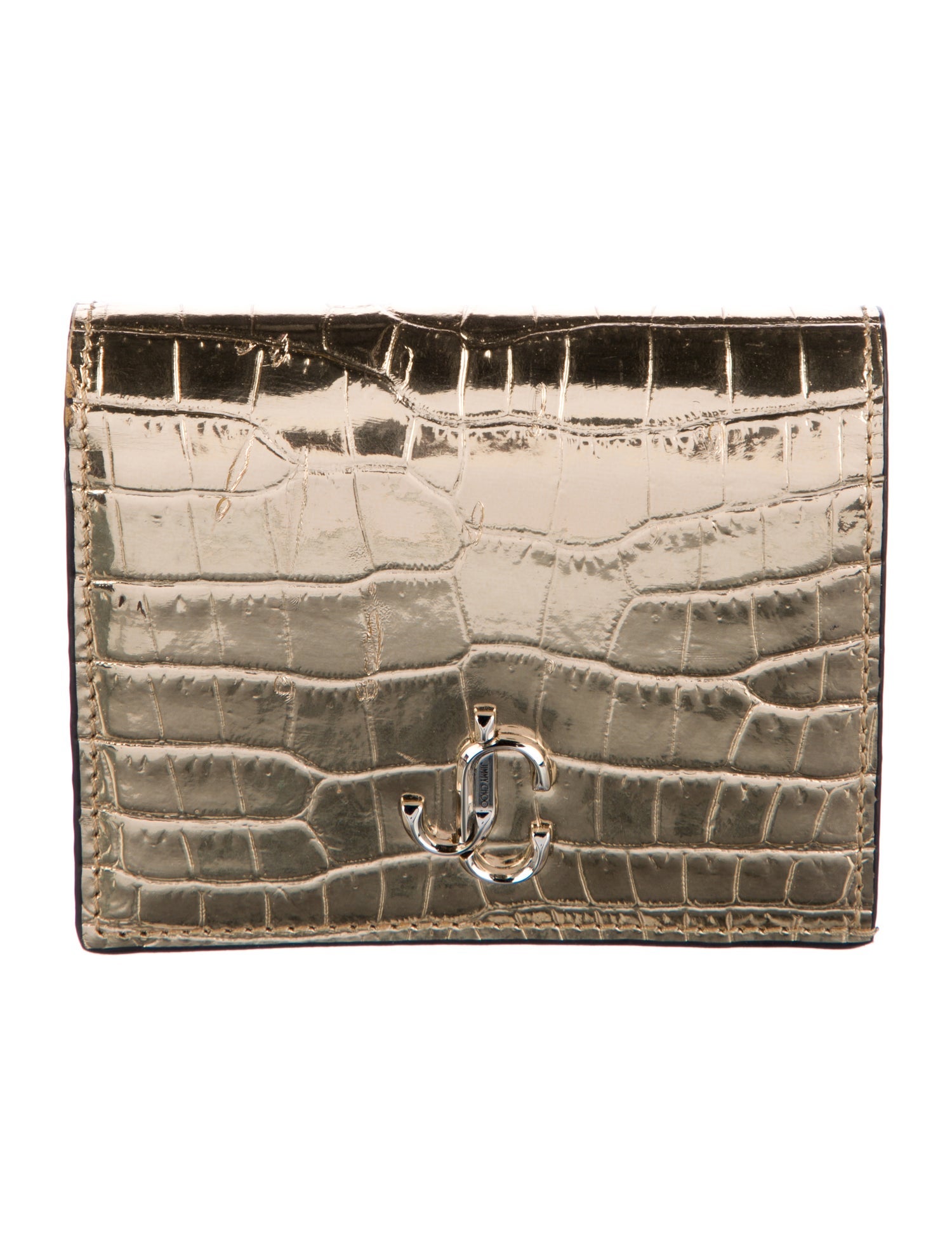 Jimmy Choo Embossed Leather Coin Pouch