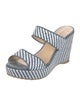 Jimmy Choo Raffia Striped Slides