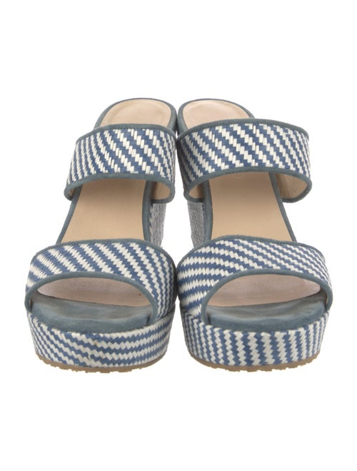 Jimmy Choo Raffia Striped Slides