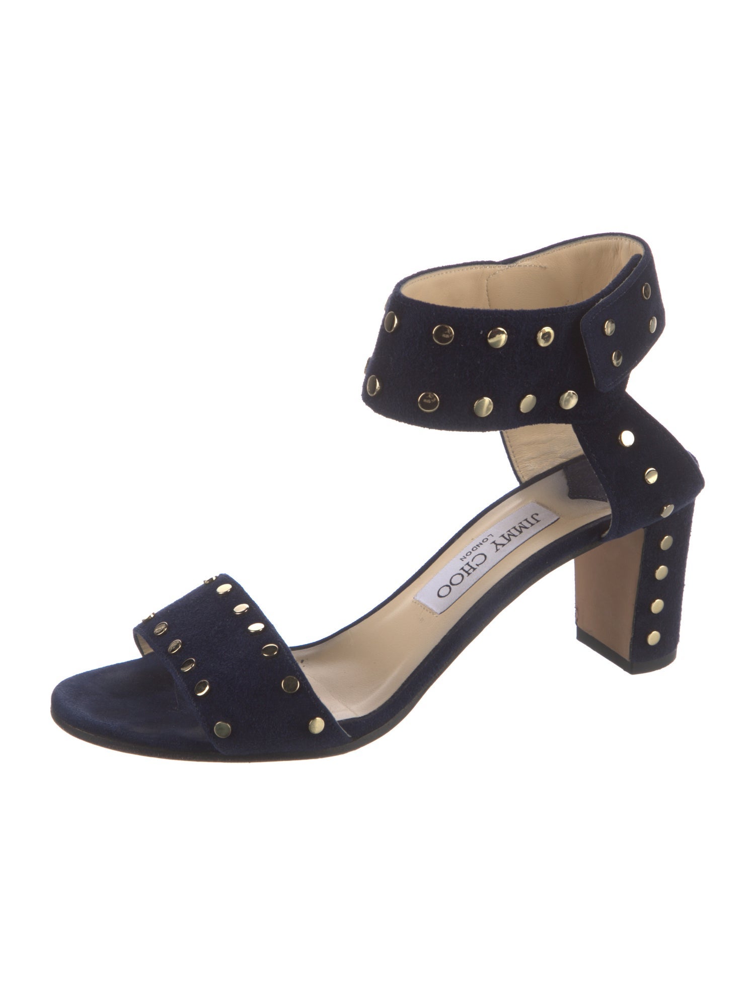 Jimmy Choo Suede Studded Accents Sandals