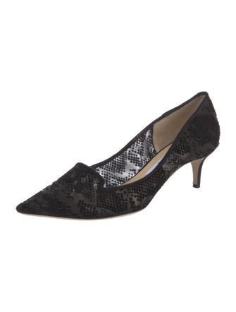 Jimmy Choo Mesh Printed Pumps