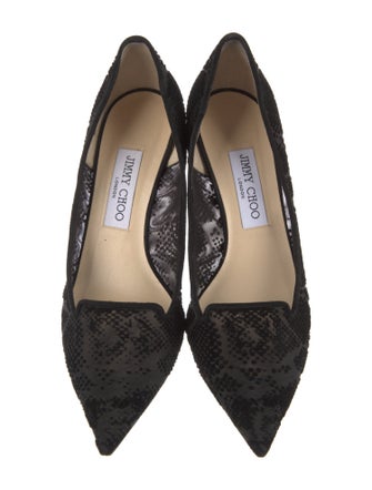 Jimmy Choo Mesh Printed Pumps