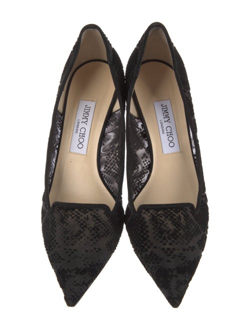 Jimmy Choo Mesh Printed Pumps