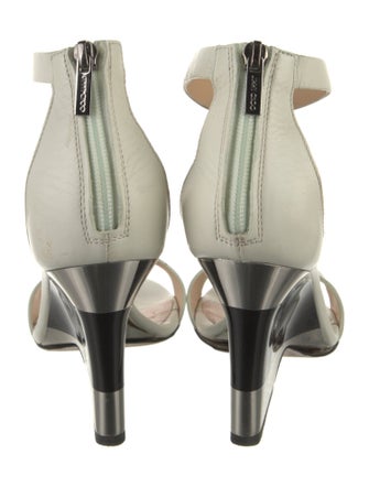 Jimmy Choo Leather T-Strap Sandals