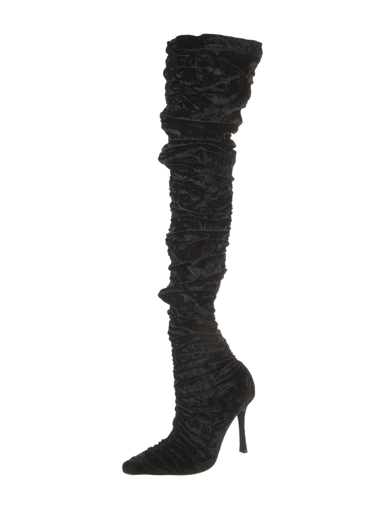Jimmy Choo Velvet Slouch Boots