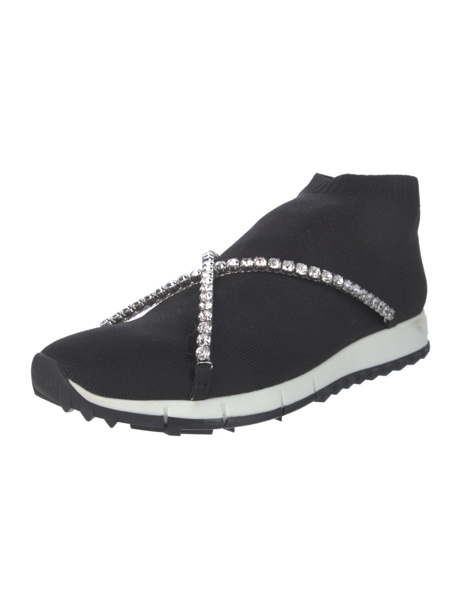Jimmy Choo Crystal Embellishments Sock Sneakers