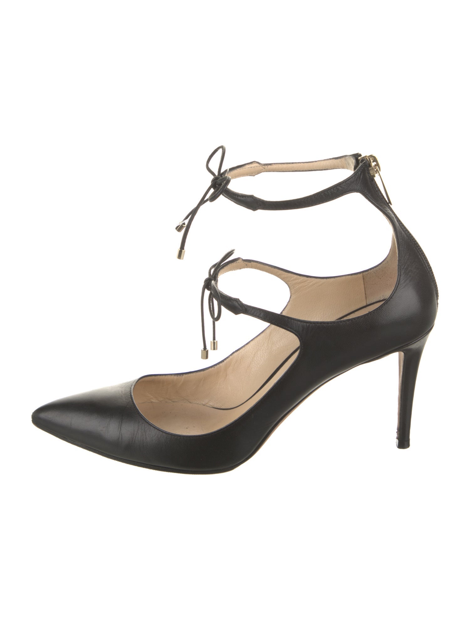 Jimmy Choo Leather Bow Accents Pumps