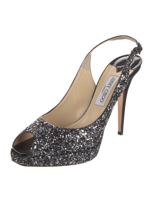 Jimmy Choo Glitter Slingback Pumps