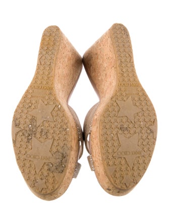 Jimmy Choo Glitter Accents Slides