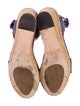 Jimmy Choo Suede Colorblock Pattern Espadrilles