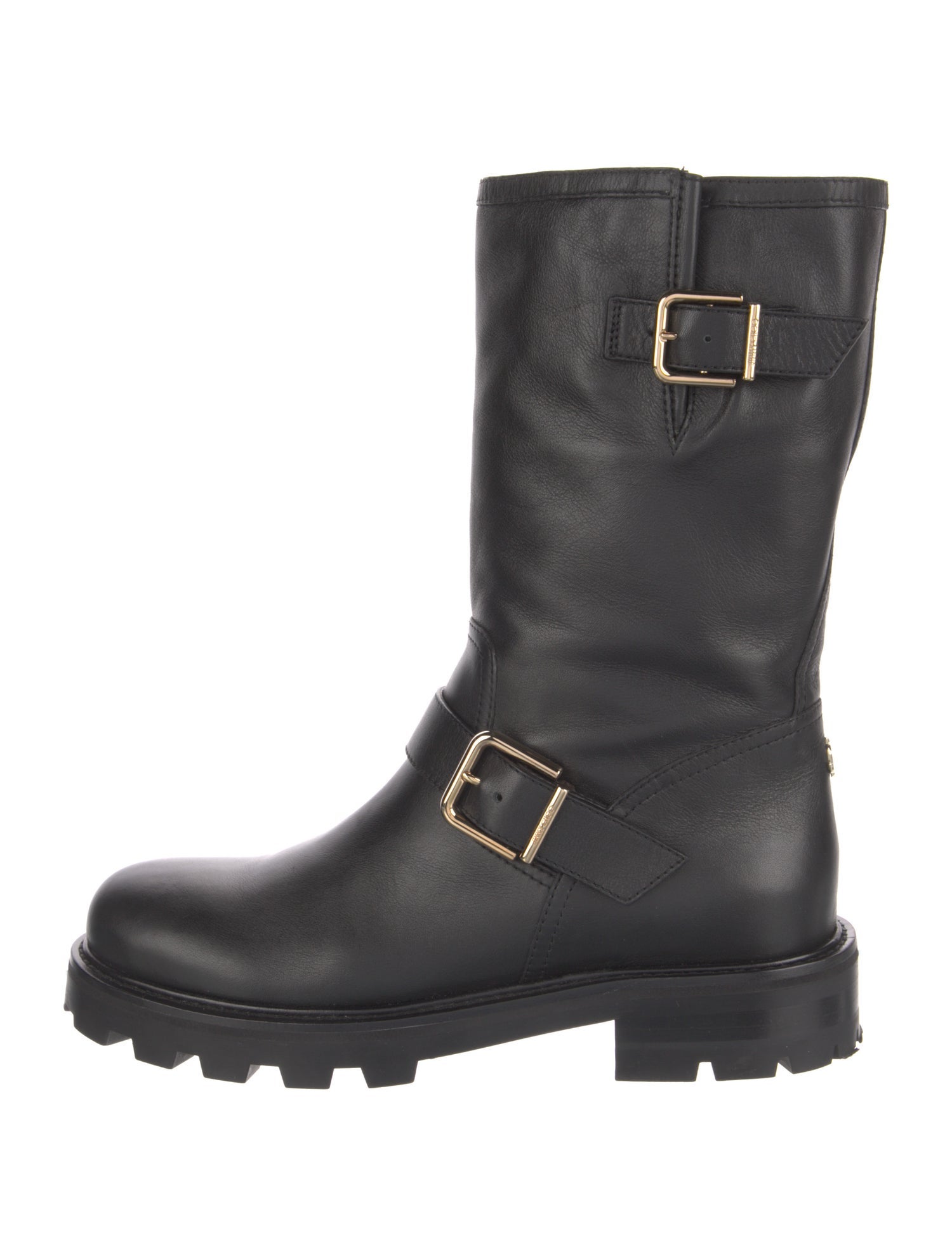 Jimmy Choo Leather Moto Boots