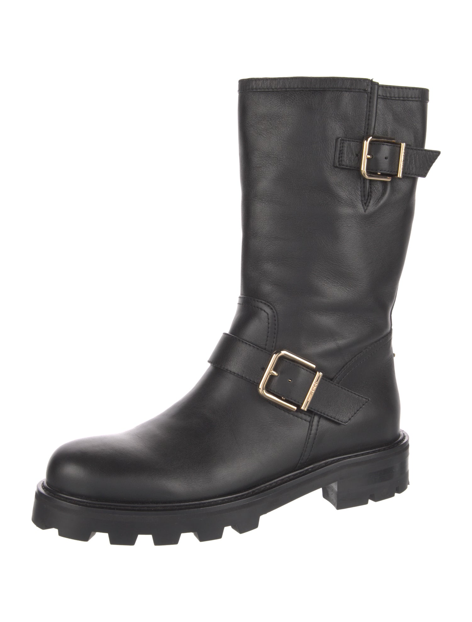 Jimmy Choo Leather Moto Boots