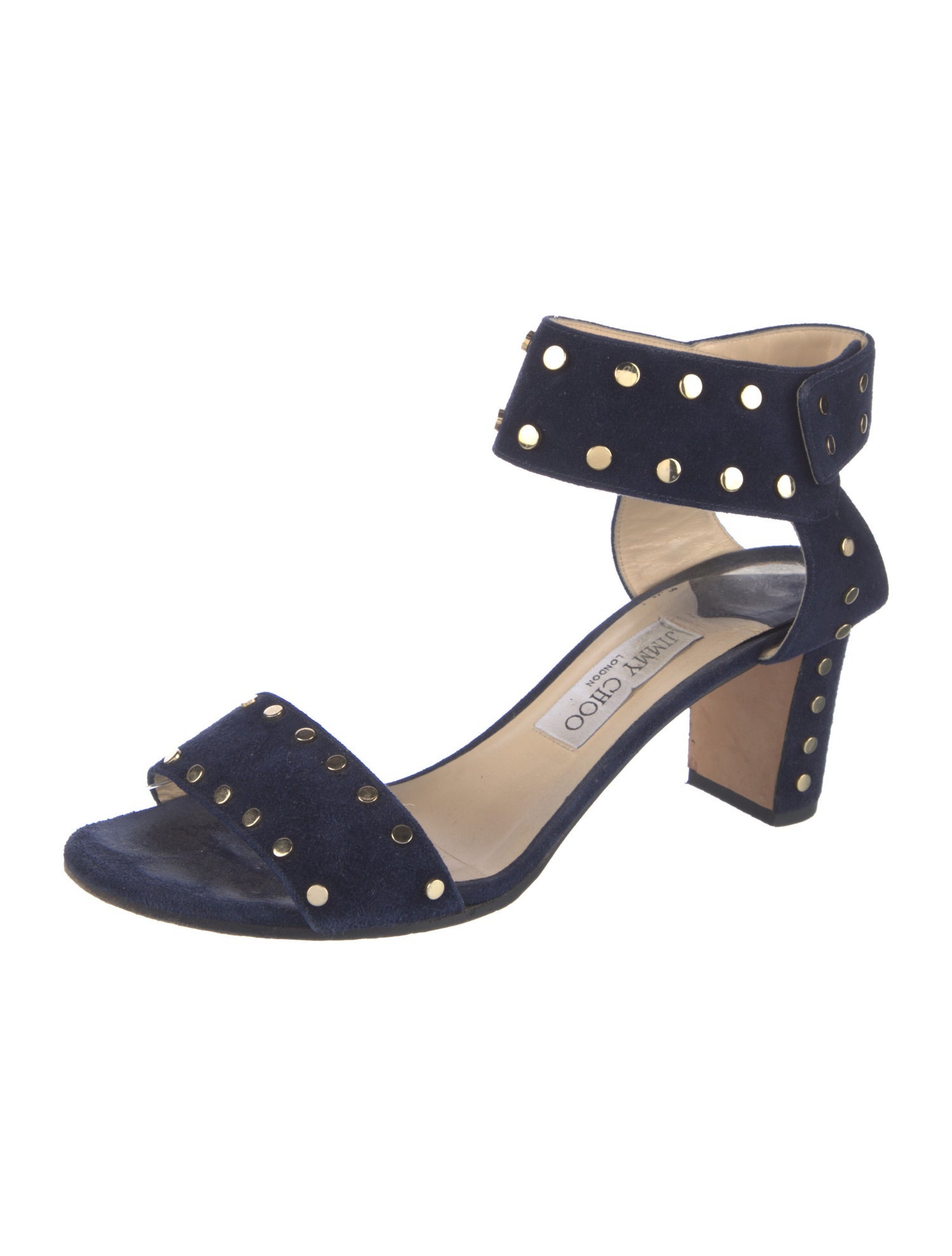 Jimmy Choo Suede Studded Accents Sandals