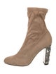 Jimmy Choo Suede Crystal Embellishments Sock Boots