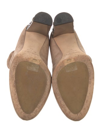 Jimmy Choo Suede Crystal Embellishments Sock Boots