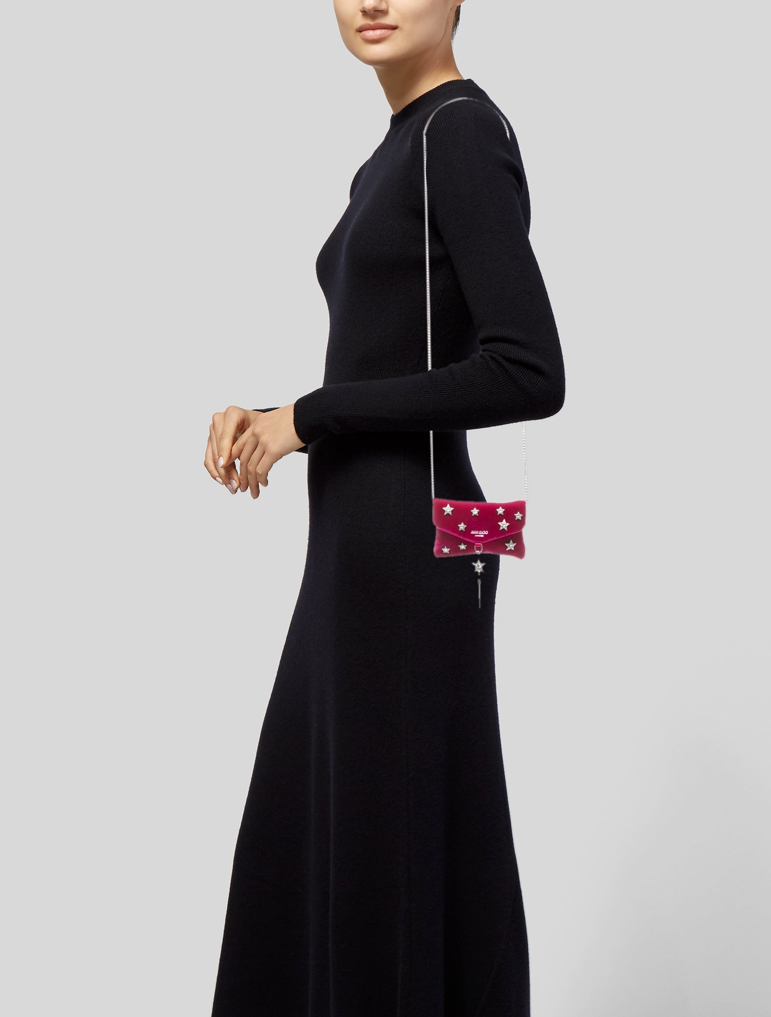 Jimmy Choo Velvet Crossbody Bag