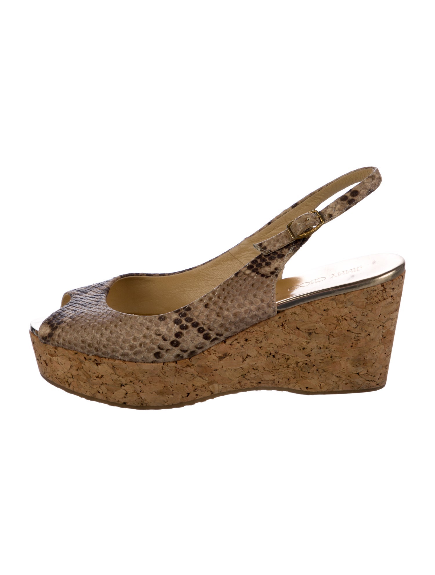 Jimmy Choo Animal Print Slingback Pumps