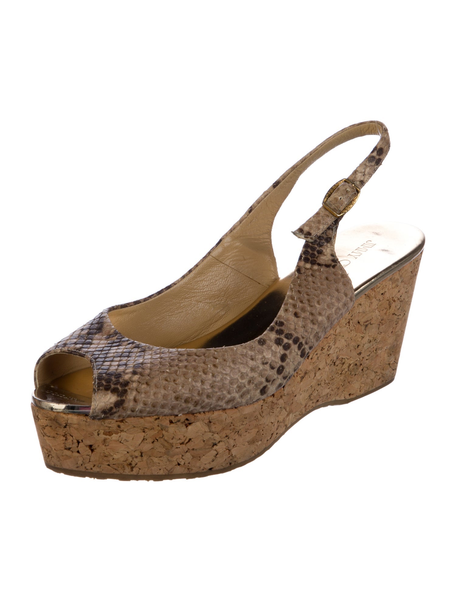 Jimmy Choo Animal Print Slingback Pumps