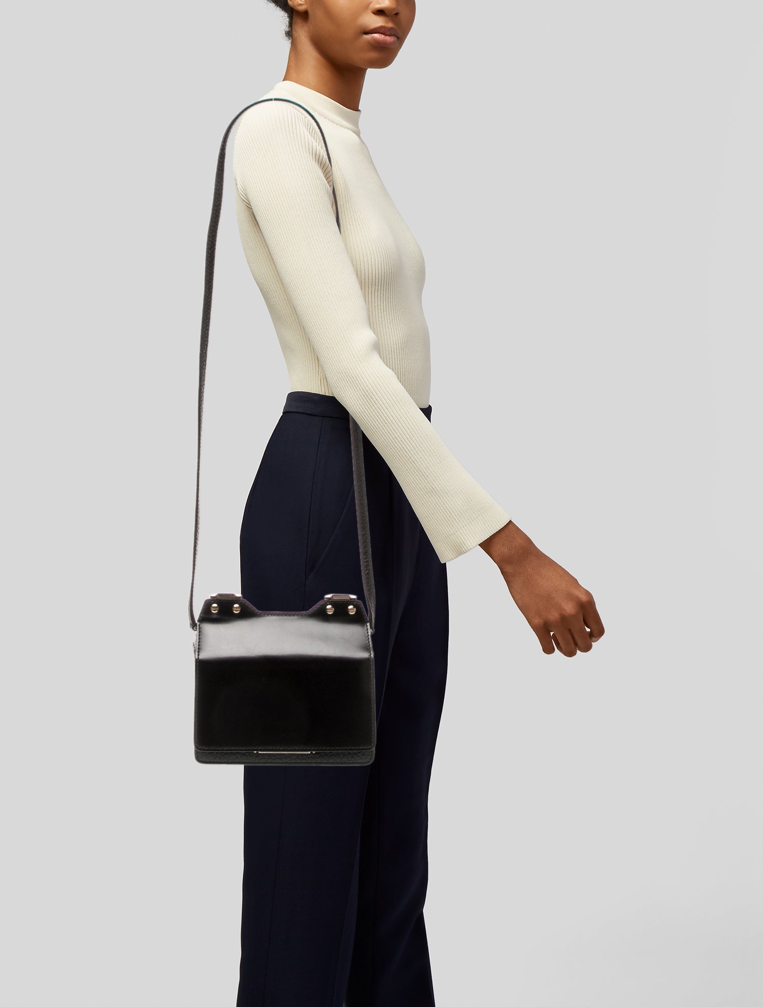 Jimmy Choo Leather Top Handle Bag