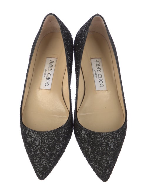 Jimmy Choo Glitter Glitter Accents Ballet Flats