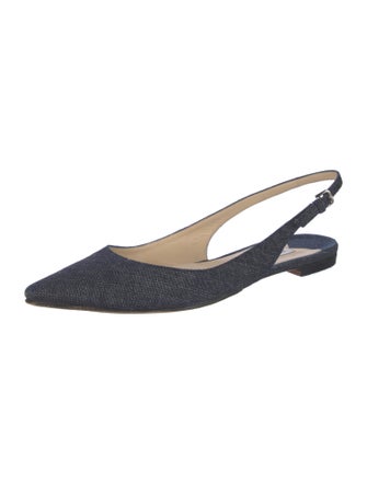 Jimmy Choo Denim Slingback Flats