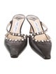 Jimmy Choo Leather Studded Accents Mules
