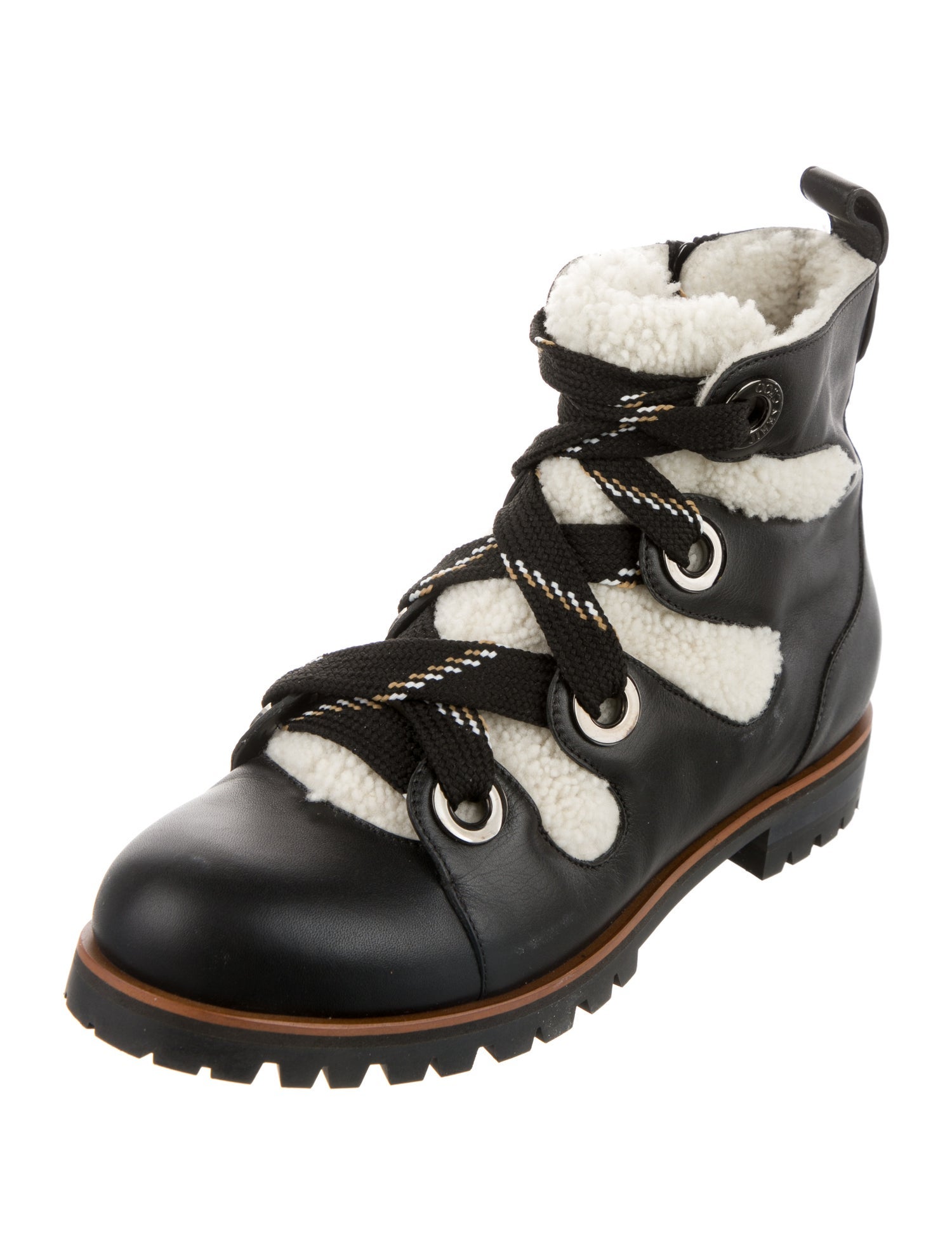 Jimmy Choo Leather Combat Boots