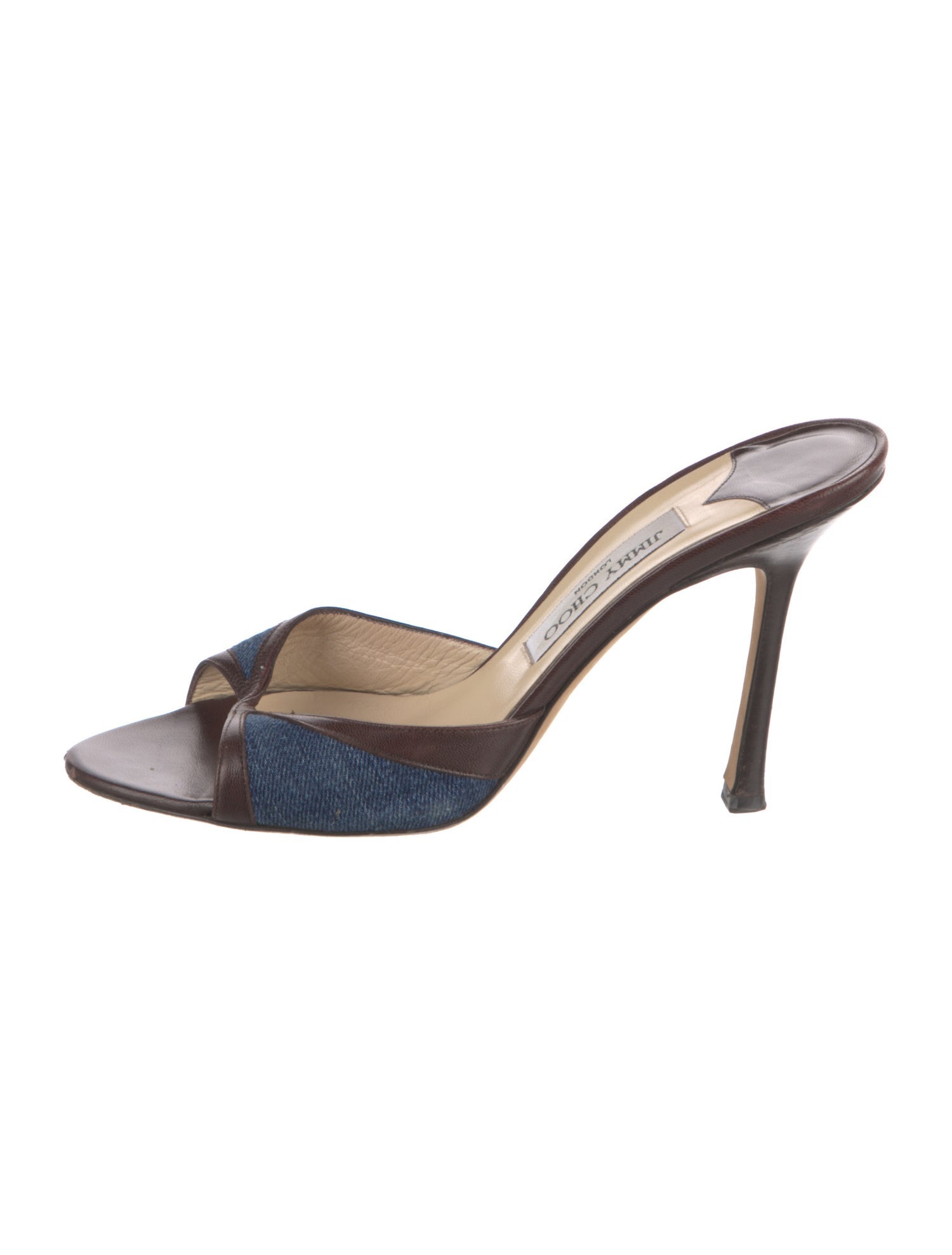 Jimmy Choo Denim Slides