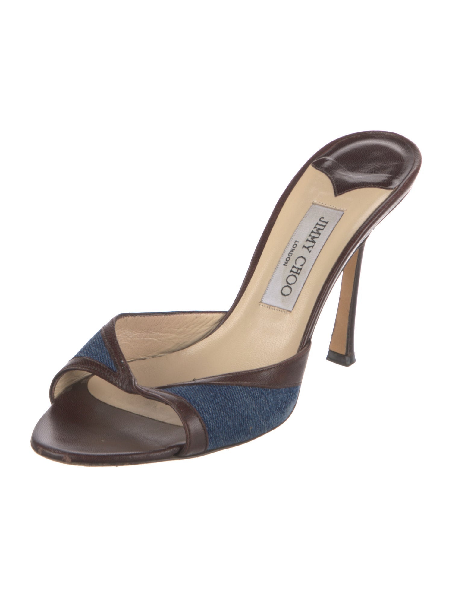 Jimmy Choo Denim Slides