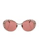 Jimmy Choo Round Tinted Sunglasses