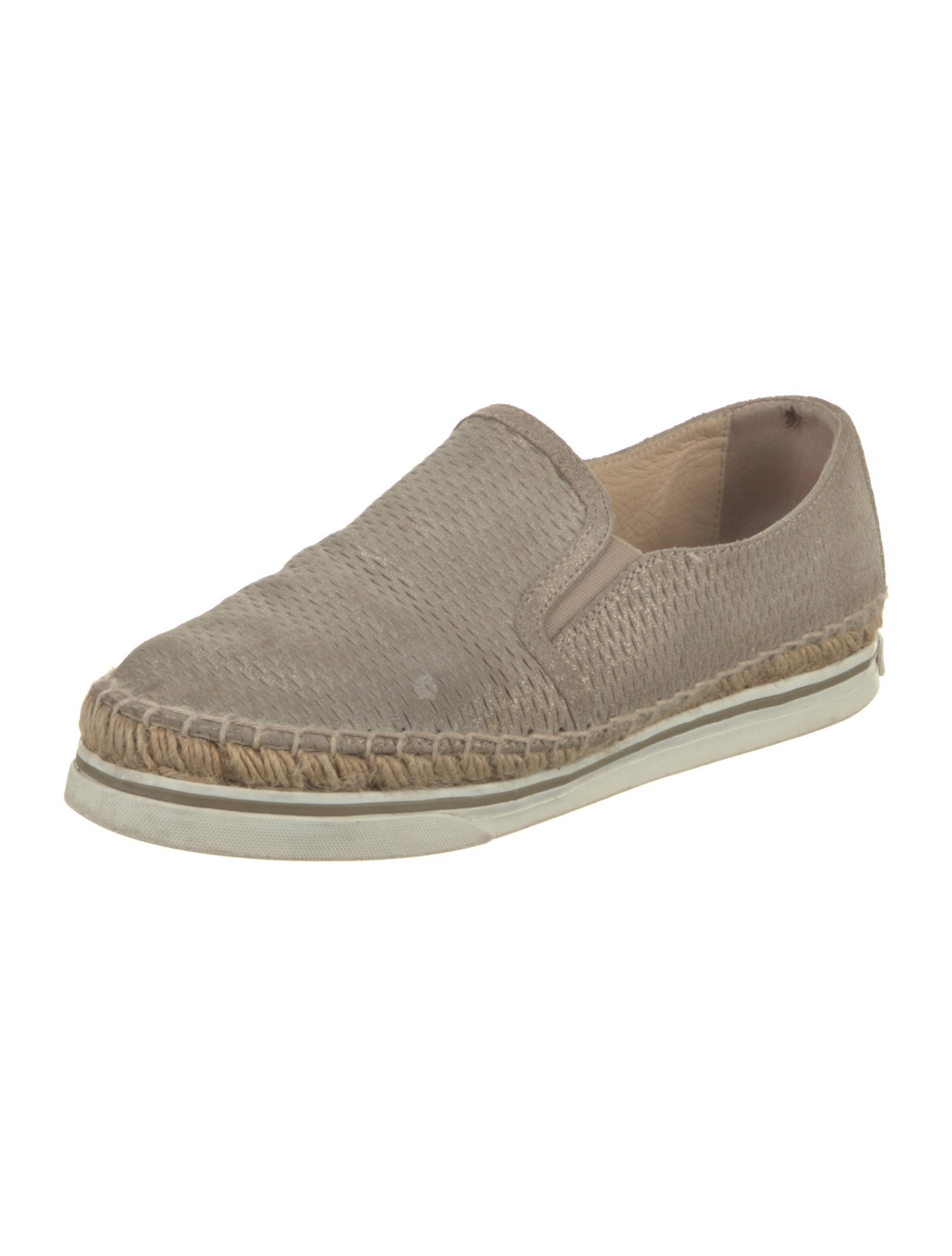 Jimmy Choo Suede Glitter Accents Espadrilles