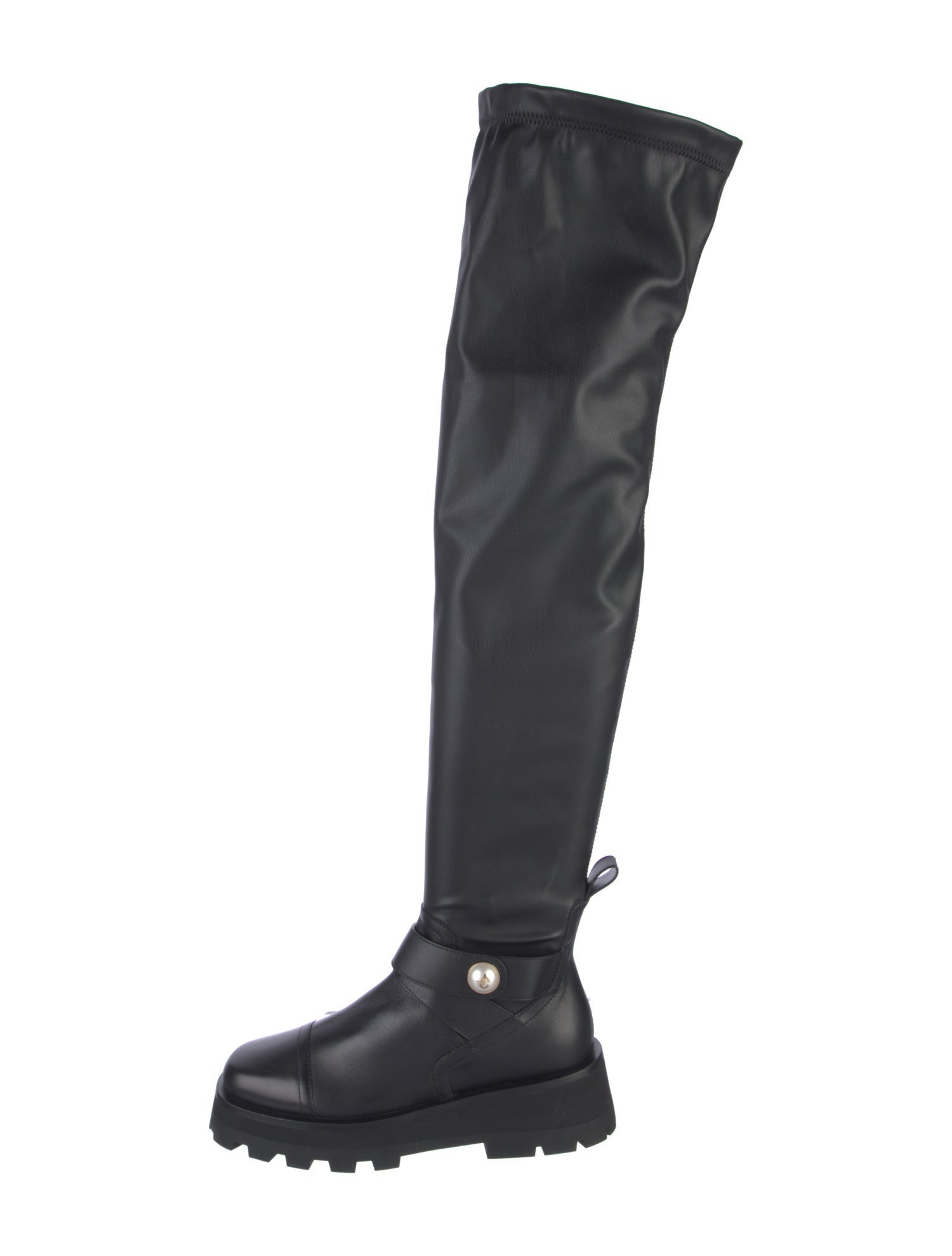 Jimmy Choo Leather Sock Boots