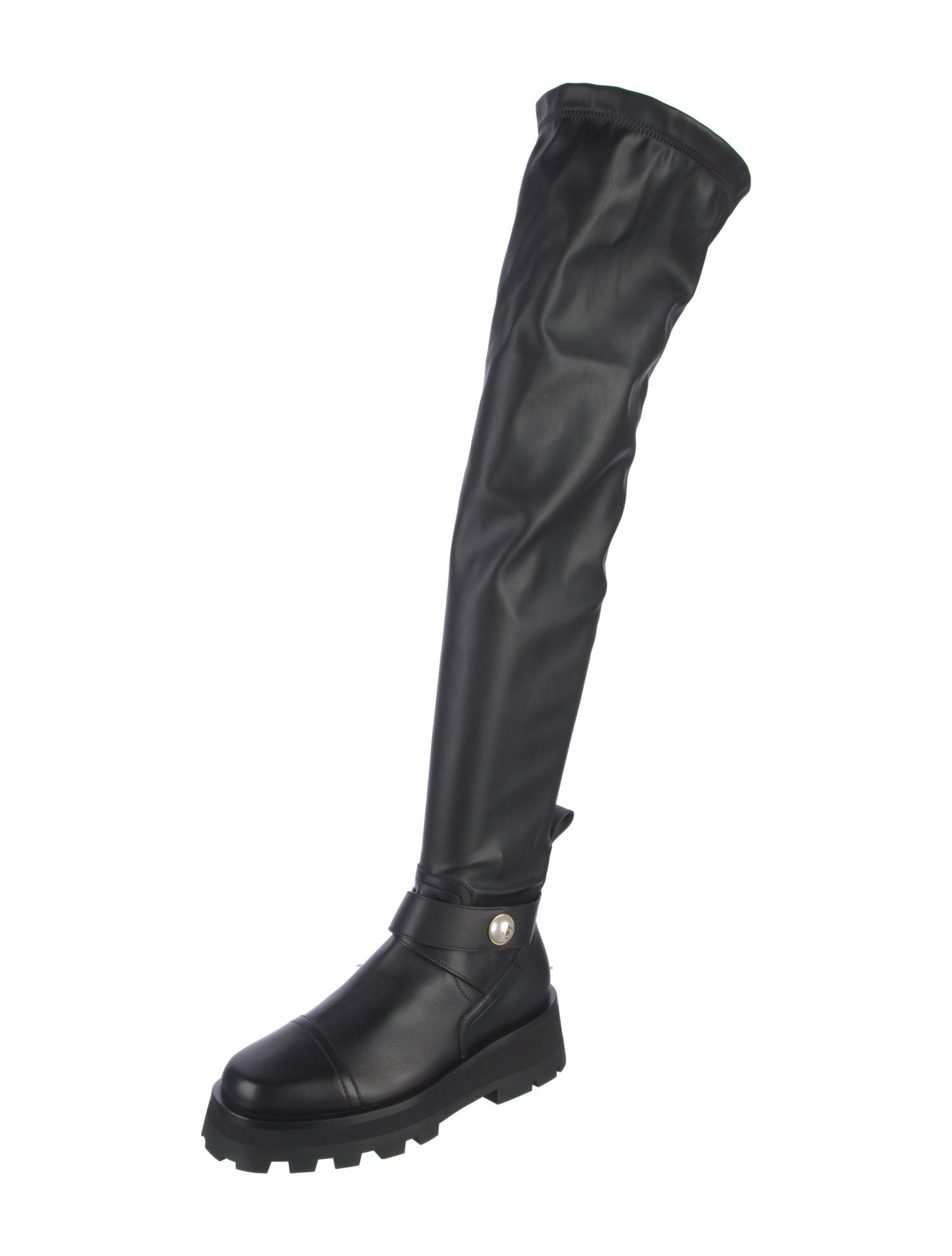 Jimmy Choo Leather Sock Boots