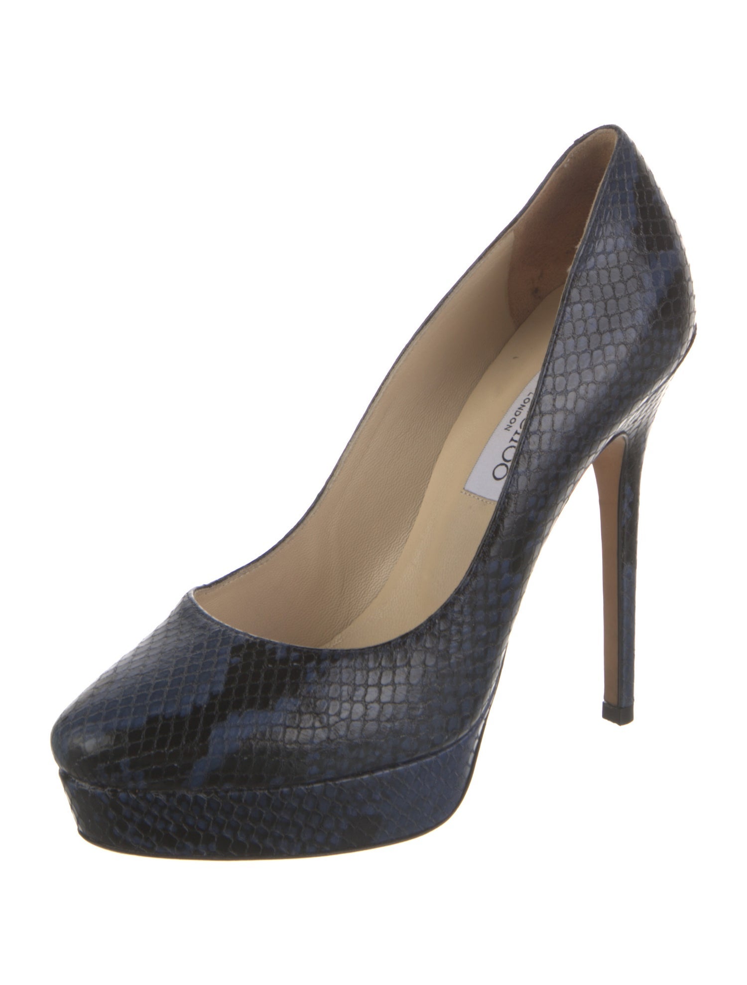 Jimmy Choo Embossed Leather Pumps