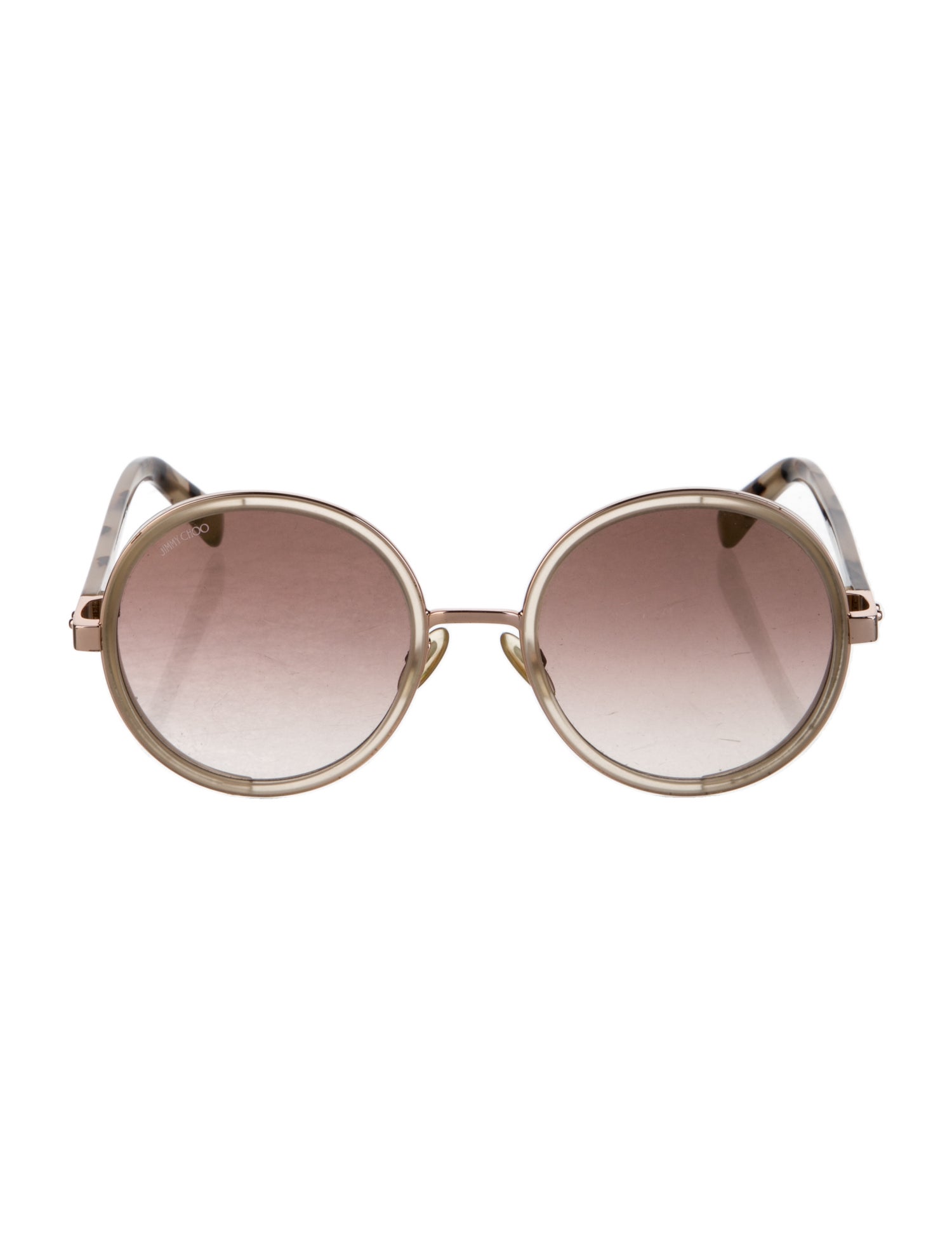 Jimmy Choo Round Mirrored Sunglasses