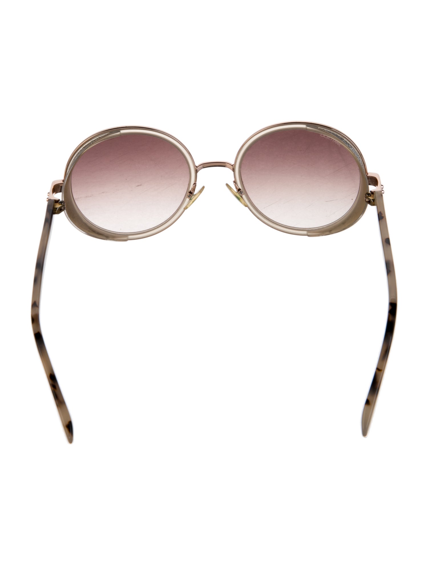 Jimmy Choo Round Mirrored Sunglasses