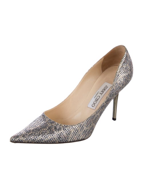Jimmy Choo Glitter Printed Pumps