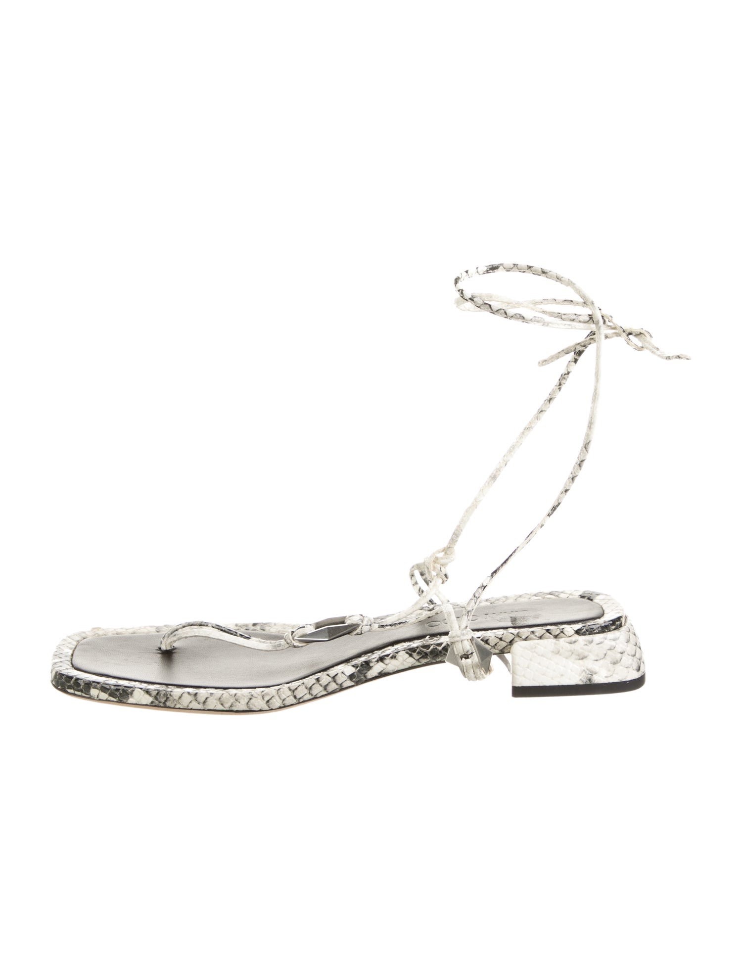 Jimmy Choo Snakeskin Printed Gladiator Sandals