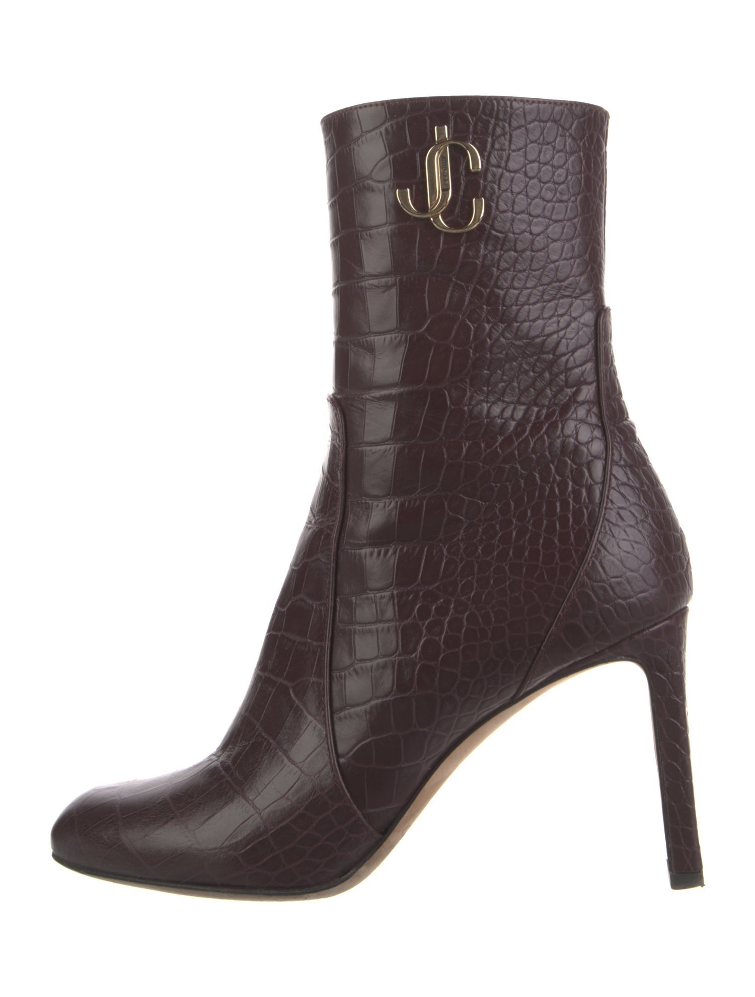 Jimmy Choo Embossed Leather Boots