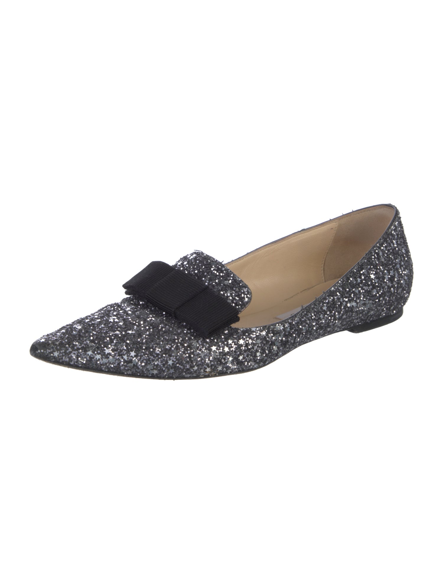 Jimmy Choo Glitter Glitter Accents Loafers