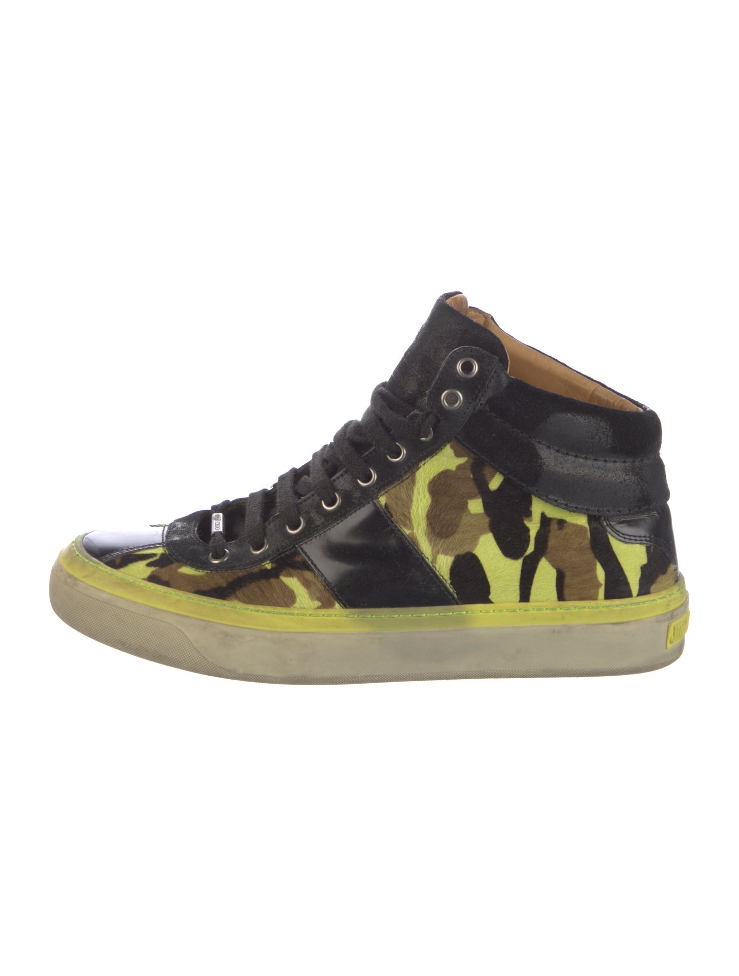 Jimmy Choo Ponyhair Printed Sneakers