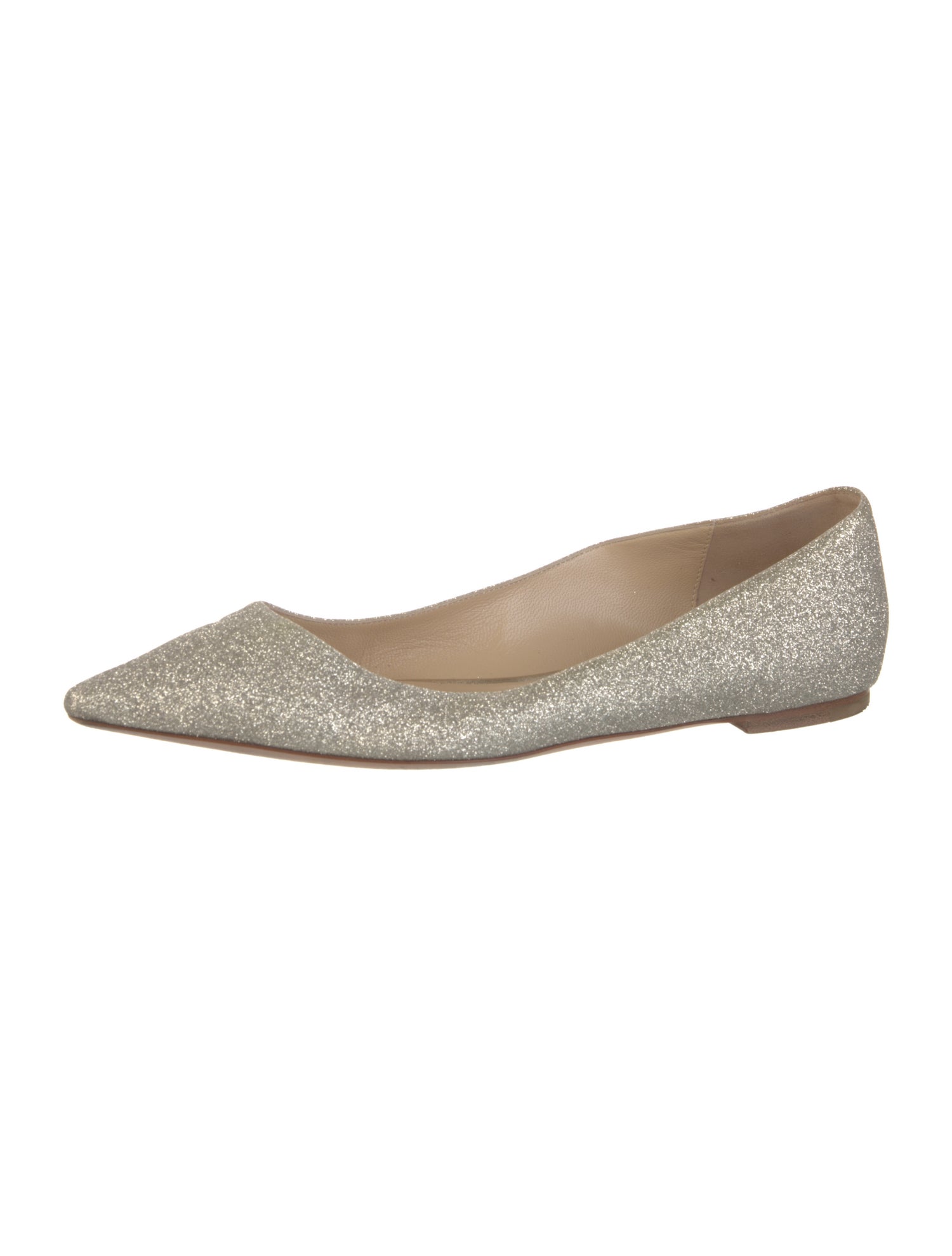 Jimmy Choo Glitter Glitter Accents Ballet Flats