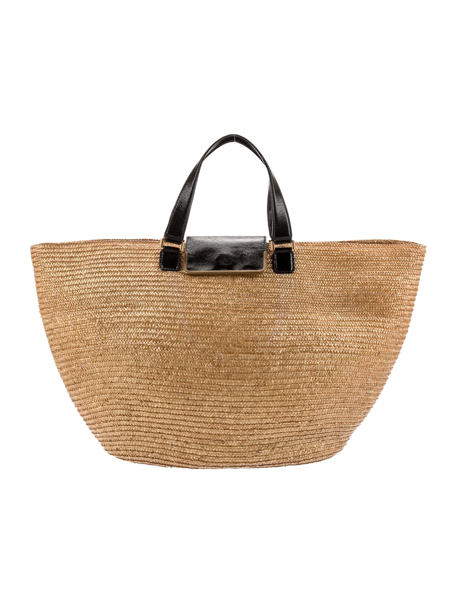 Jimmy Choo Straw Top Handle Bag